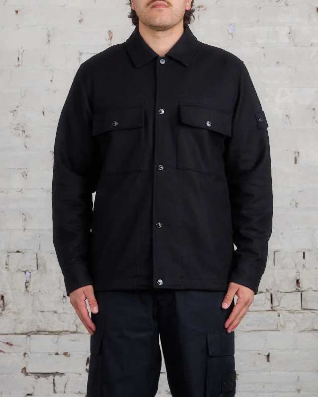 Stone Island Ghost Piece Primaloft Overshirt Black