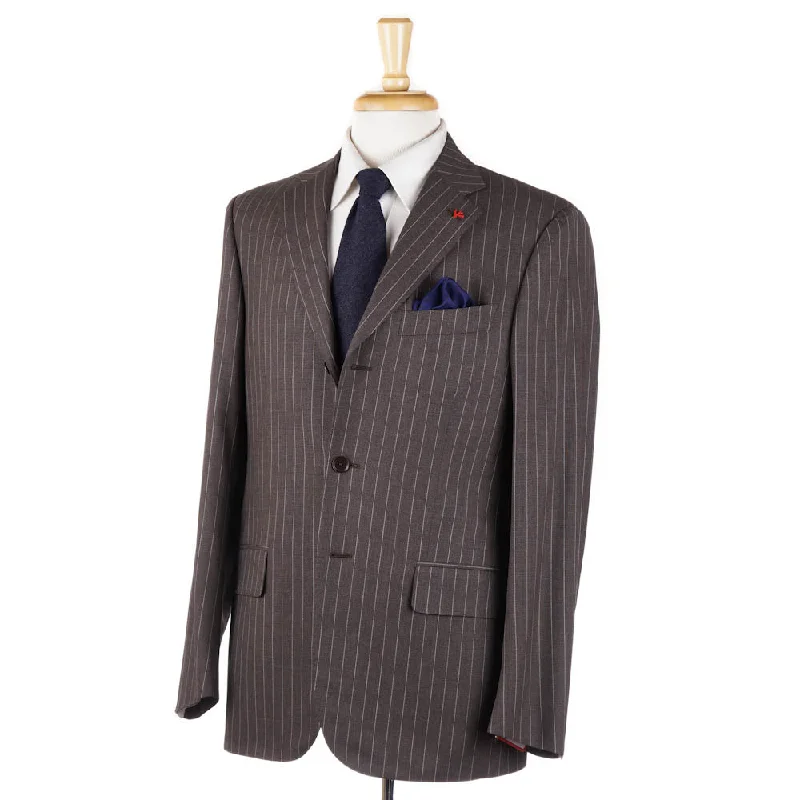 Isaia Chocolate Brown 'Aqua 3-Ply' Suit