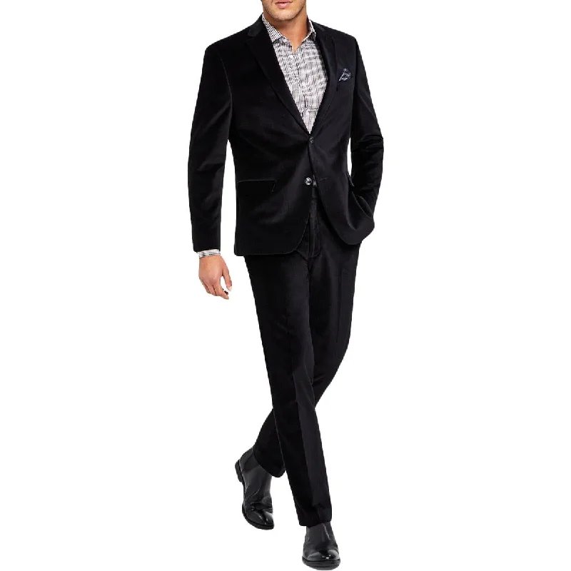 Alfani Mens Velvet Two-Button Blazer