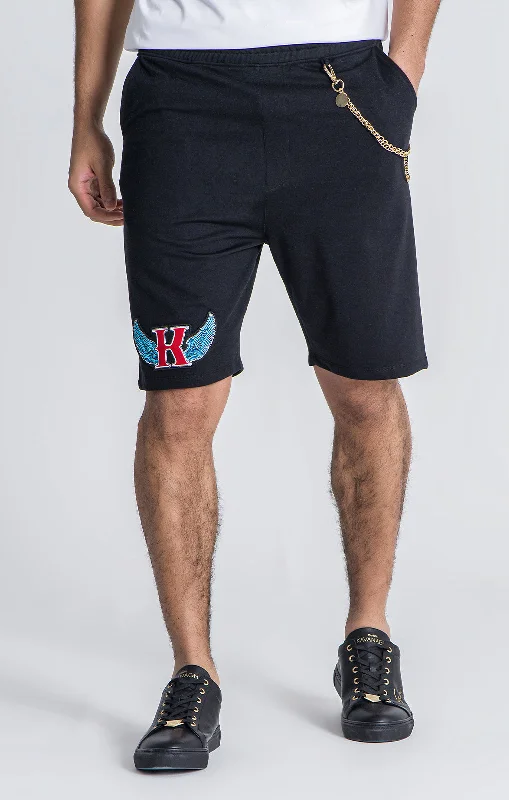 Black Royals Loose Shorts