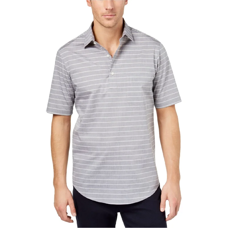 Club Room Mens Popover Rugby Polo Shirt