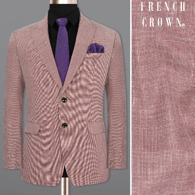 Coral Tree Red Single Breasted Blazer