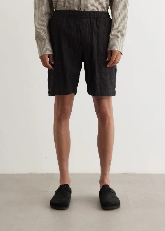 Embroidered Smokestack Shorts