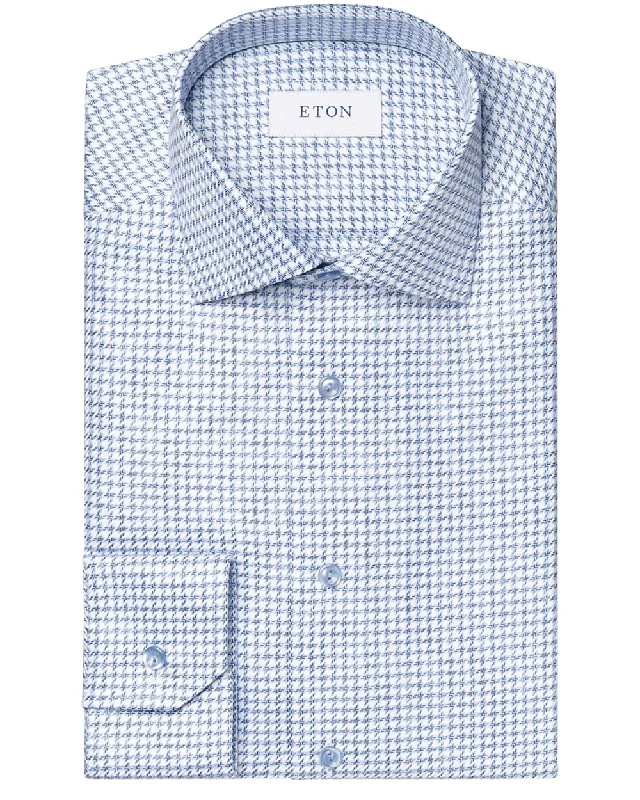 Light Blue Check Dress Shirt