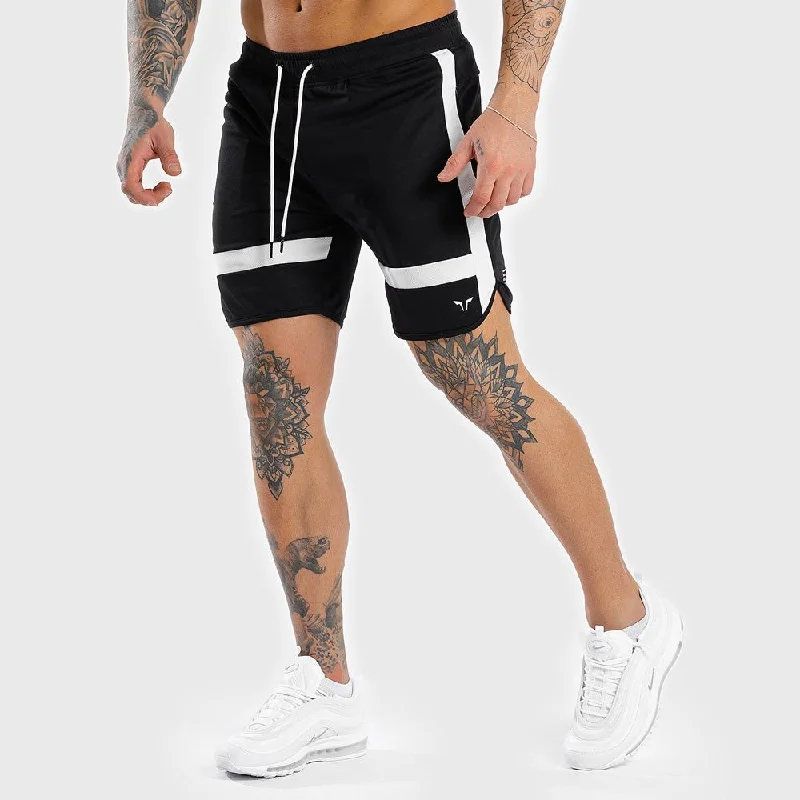 HYPE Shorts - Black with White Panels