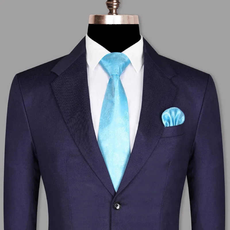 Indigo Premium Wool Blend Blazer