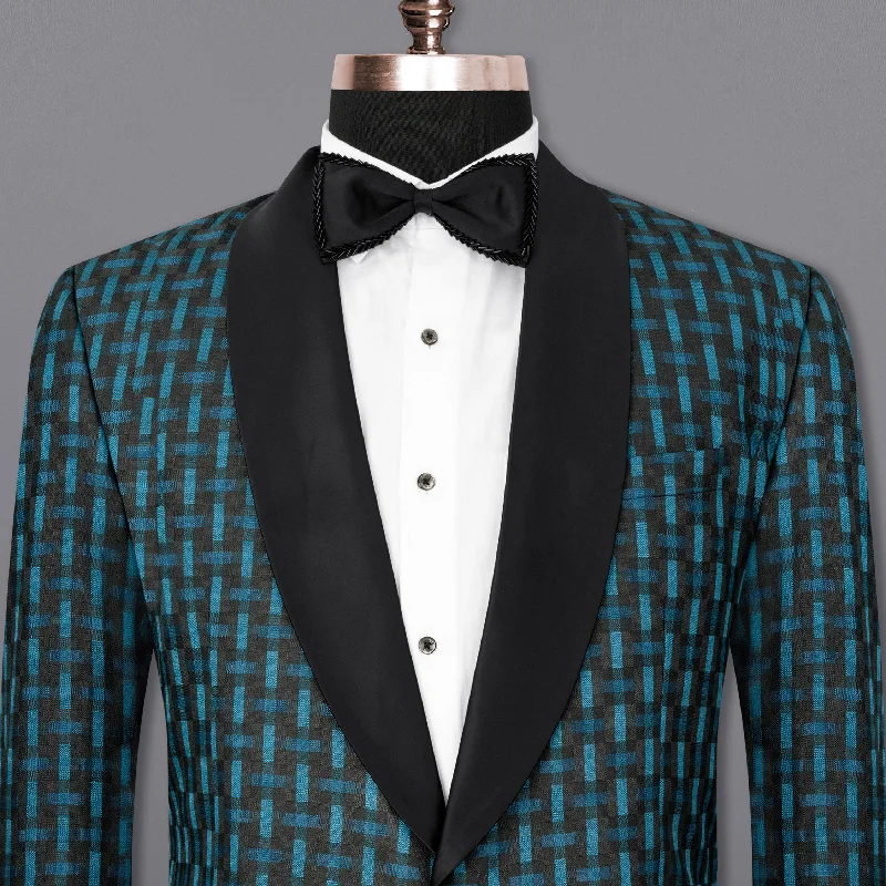 Jade Black with Glacier Blue Blazer