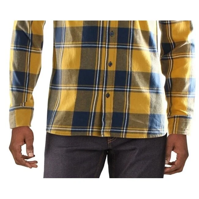 Levi's Men's Bello Flannel Shirt Yellow Size Medium