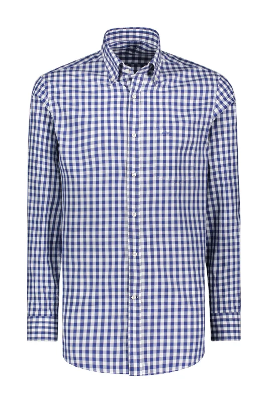 Paul & Shark Check Shirt Blue