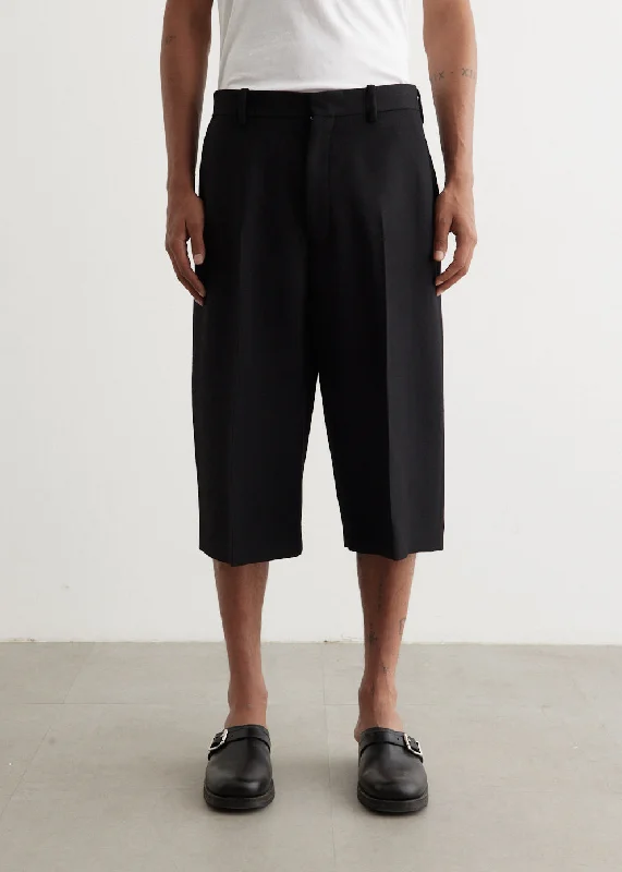 Rany Heavy Wool Twill Shorts