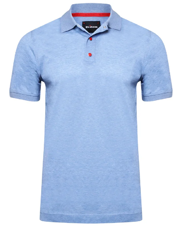 Sky Blue Snap Polo