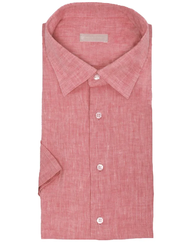 Light Red Linen Sportshirt