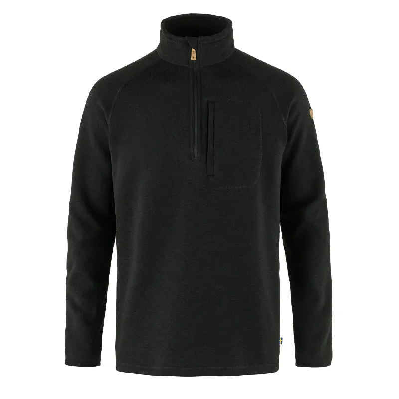 Fjallraven Ovik Fleece Half Zip Black