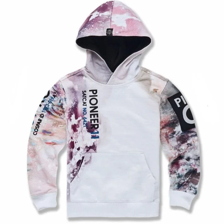 Kids Jordan Craig Pioneer Pullover Hoodie (White) 8441HK