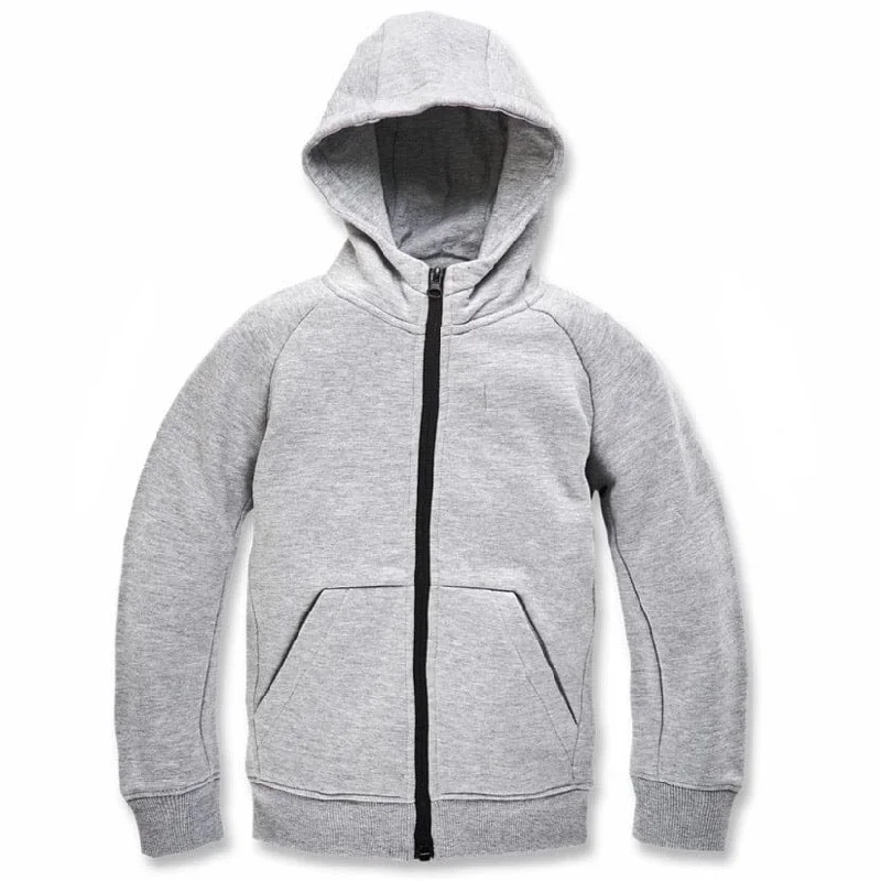 Kids Jordan Craig Uptown Zip up Hoodie (Heather Grey) 8521HK