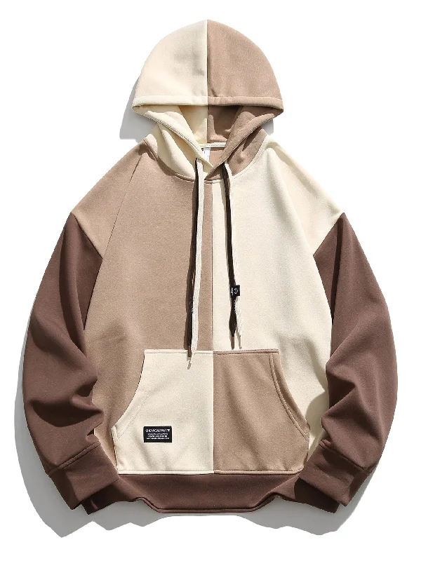 Oversize Color Block Hoodie