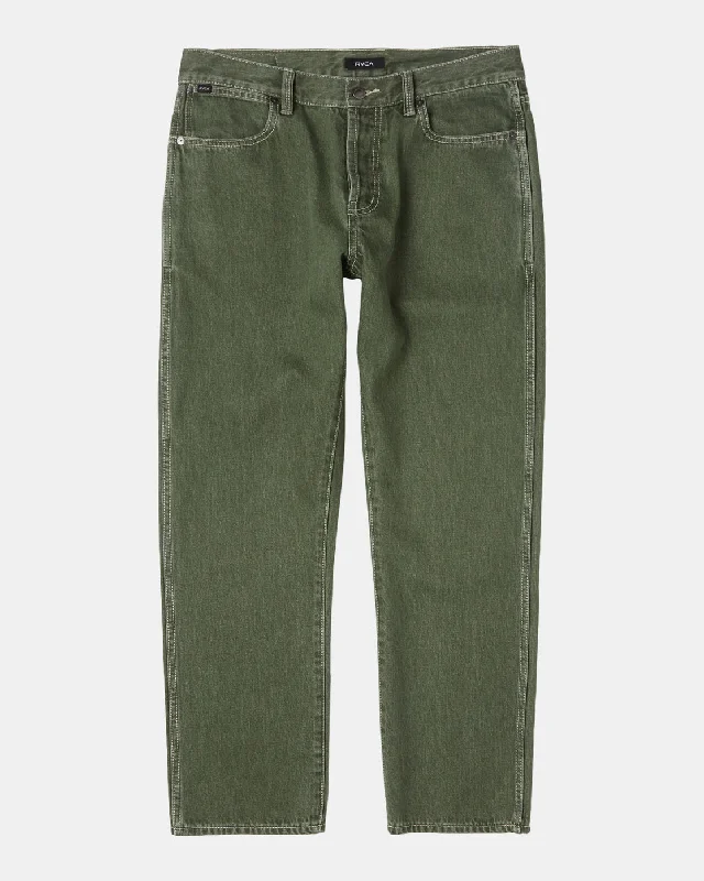 New Dawn Straight Fit Denim Jeans - Cactus