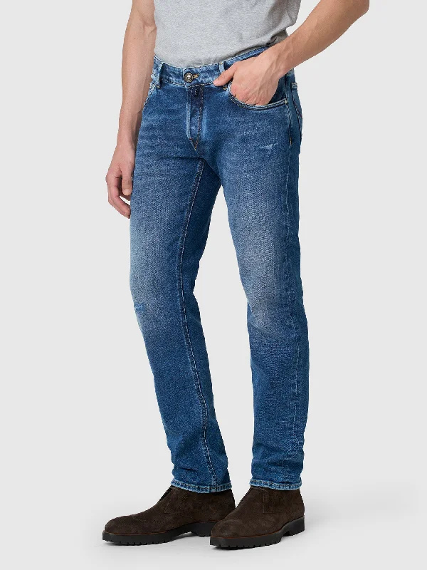 Orvieto Distressed Cotton Stretch Jean