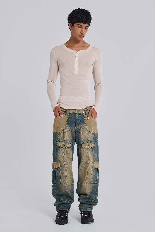 '07 Contrast Cargo Jeans