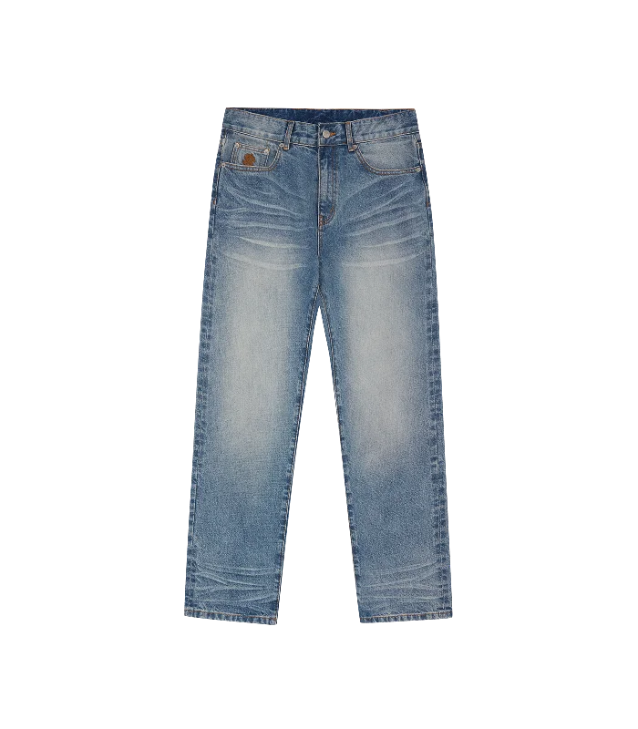 ASTRO SELVEDGE DENIM PANTS - HEAVY WASH BLUE