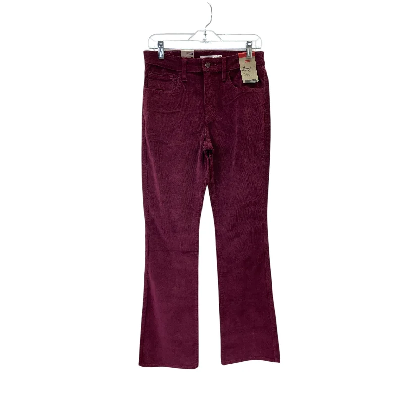 Pants Corduroy By Levis In Maroon, Size:6