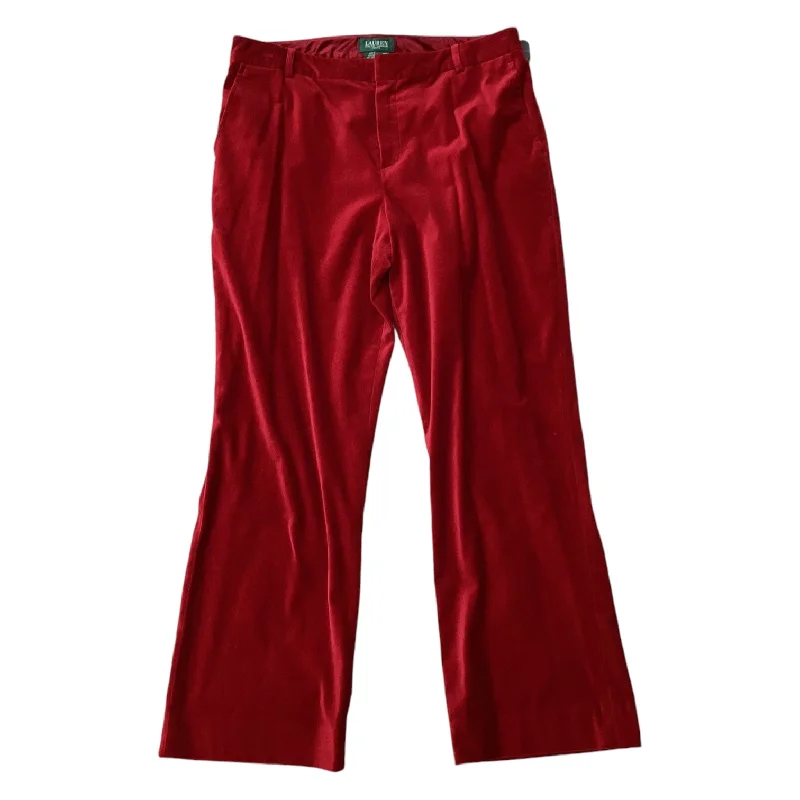 Pants Designer By Ralph Lauren In Red, Size: 14