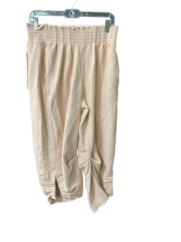 Pants Wide Leg By Free People In Beige, Size: S