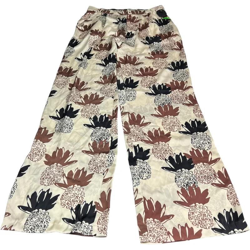 Pants Wide Leg By Zara In Tropical Print, Size: M