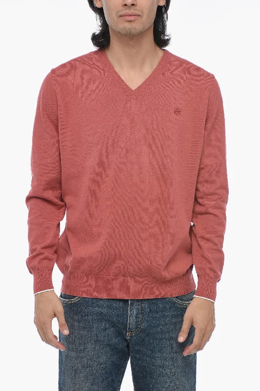 Corneliani V-Neck Cotton Pullover