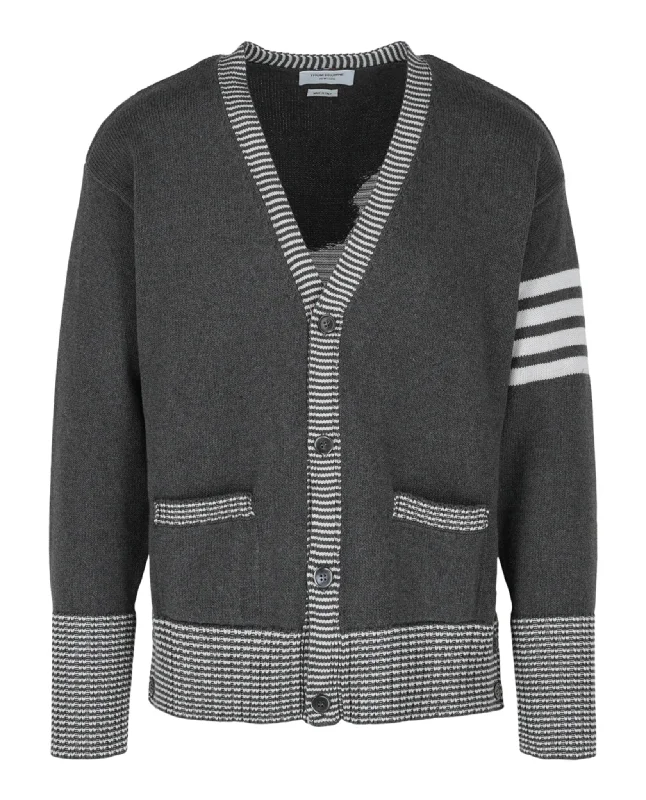 Hector Icon Intarsia V-Neck Cardigan