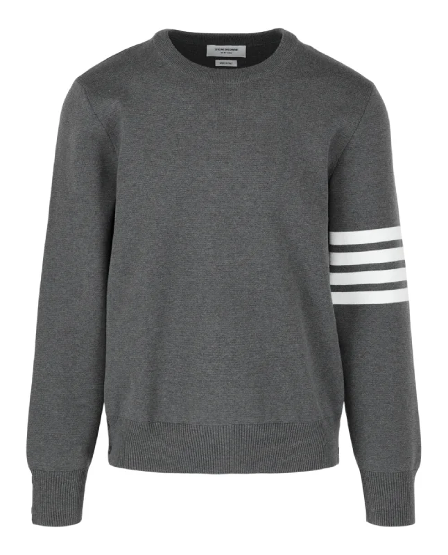 Milano Stitch 4-Bar Crewneck Sweater