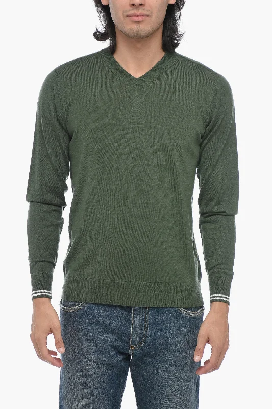 Peserico V-Neck Wool Pullover