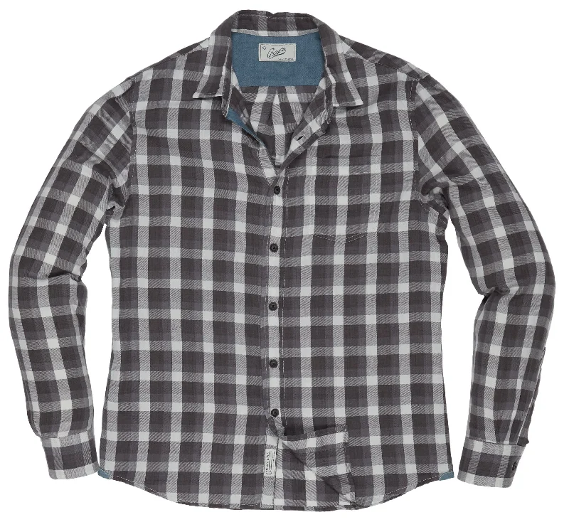 Salem Power Loom Twill Long Sleeve Shirt - Forged Iron/ Blue Blush (Final Sale)