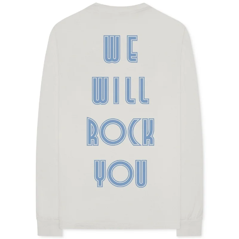 Bravado Mens We Will Rock You Graphic T-Shirt, White, Small