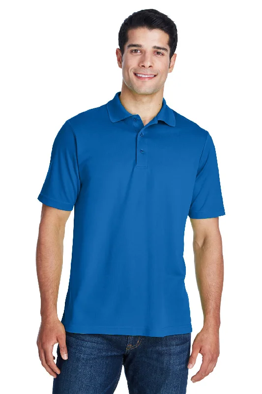 Core 365 Mens Origin Performance Moisture Wicking Short Sleeve Polo Shirt - True Royal Blue