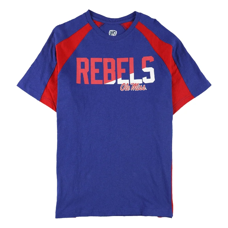 Hands High Mens Ole Miss Rebels Slash Graphic T-Shirt, Blue, Large