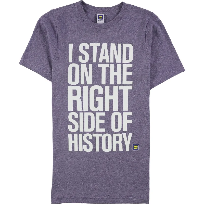 Human Rights Campaign Mens History Graphic T-Shirt, Purple, X-Small