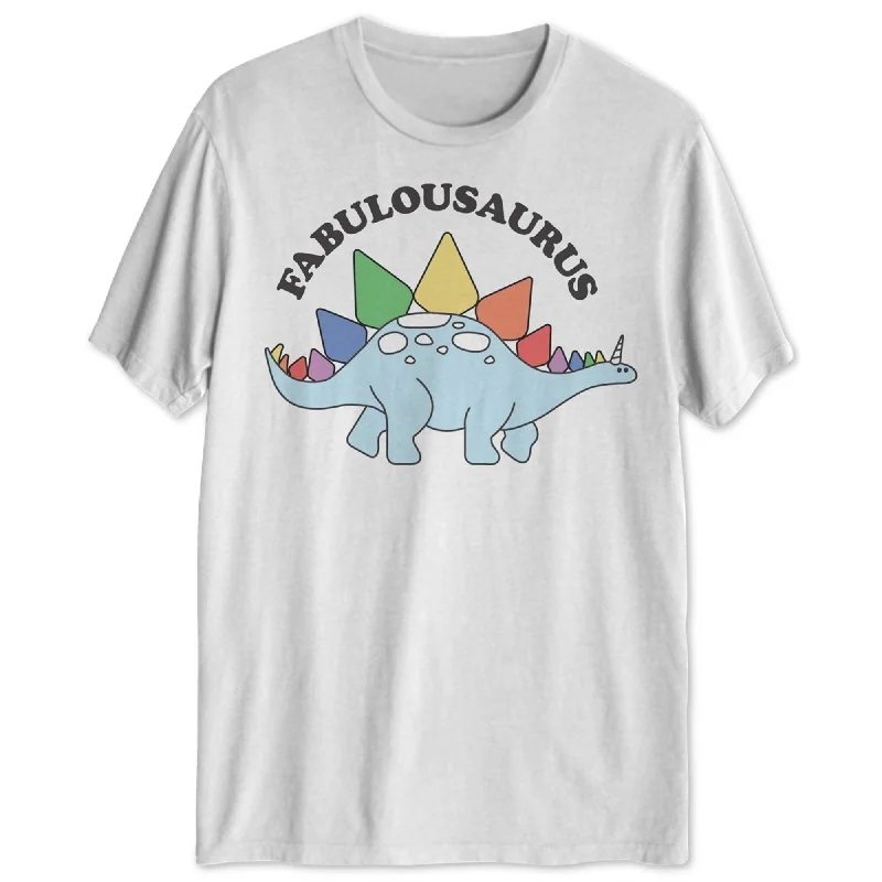 Jem Mens Fabulousaurus Graphic T-Shirt, White, Large