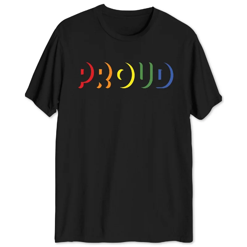 Jem Mens Proud Rainbow Graphic T-Shirt