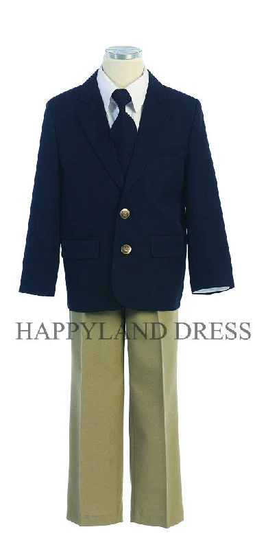 ST103 4-Piece Suit with Grey or Navy Pants (2 Diff. Colors)