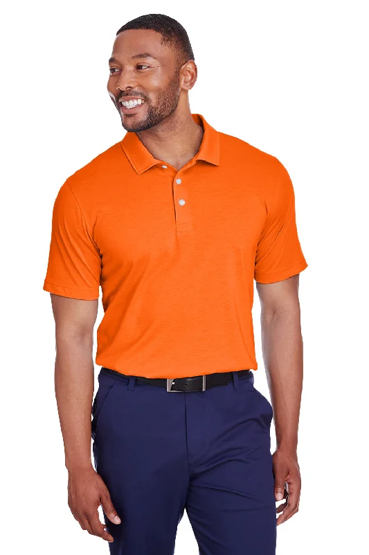 Puma Mens Fusion Performance Moisture Wicking Short Sleeve Polo Shirt - Vibrant Orange