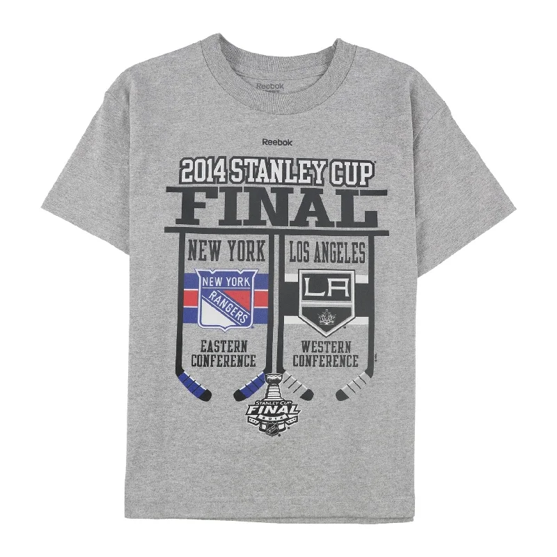 Reebok Mens 2014 Stanley Cup Finals Graphic T-Shirt, Grey, Small