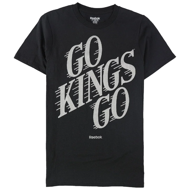 Reebok Mens Go Kings Go Graphic T-Shirt, Black, Small