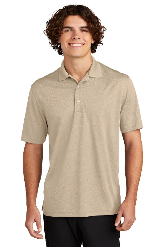 Sport-Tek Mens Dri-Mesh Moisture Wicking Short Sleeve Polo Shirt - Sandstone