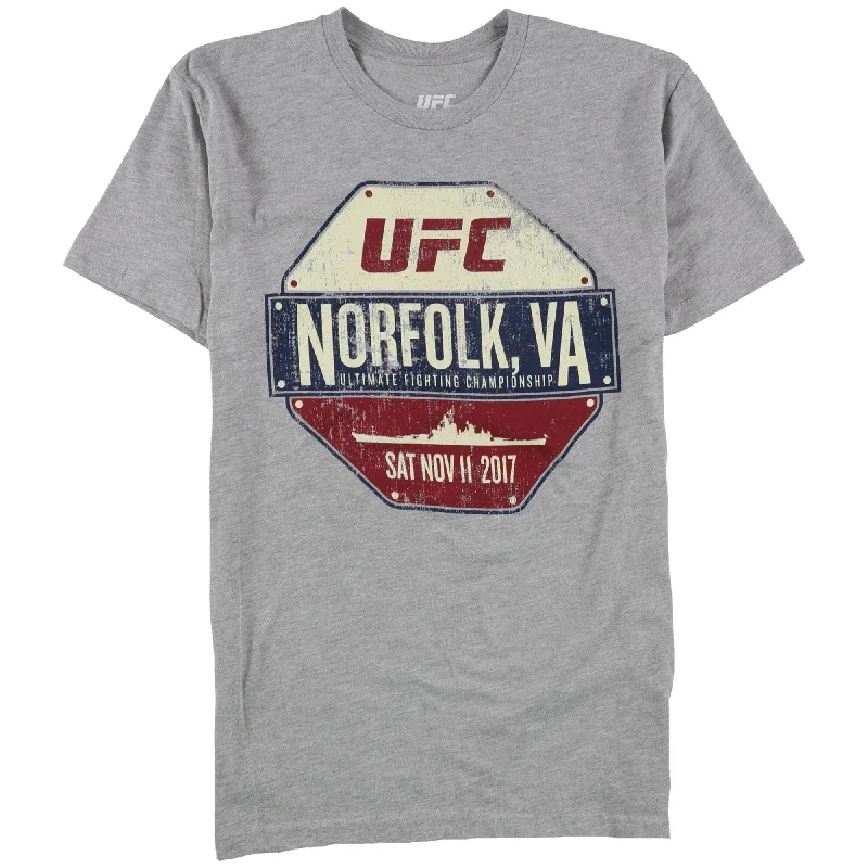 UFC Mens Norfolk Sat Nov 11 2017 Graphic T-Shirt, Grey, Small